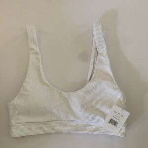 NWT! Andie Ventura ribbed top in white